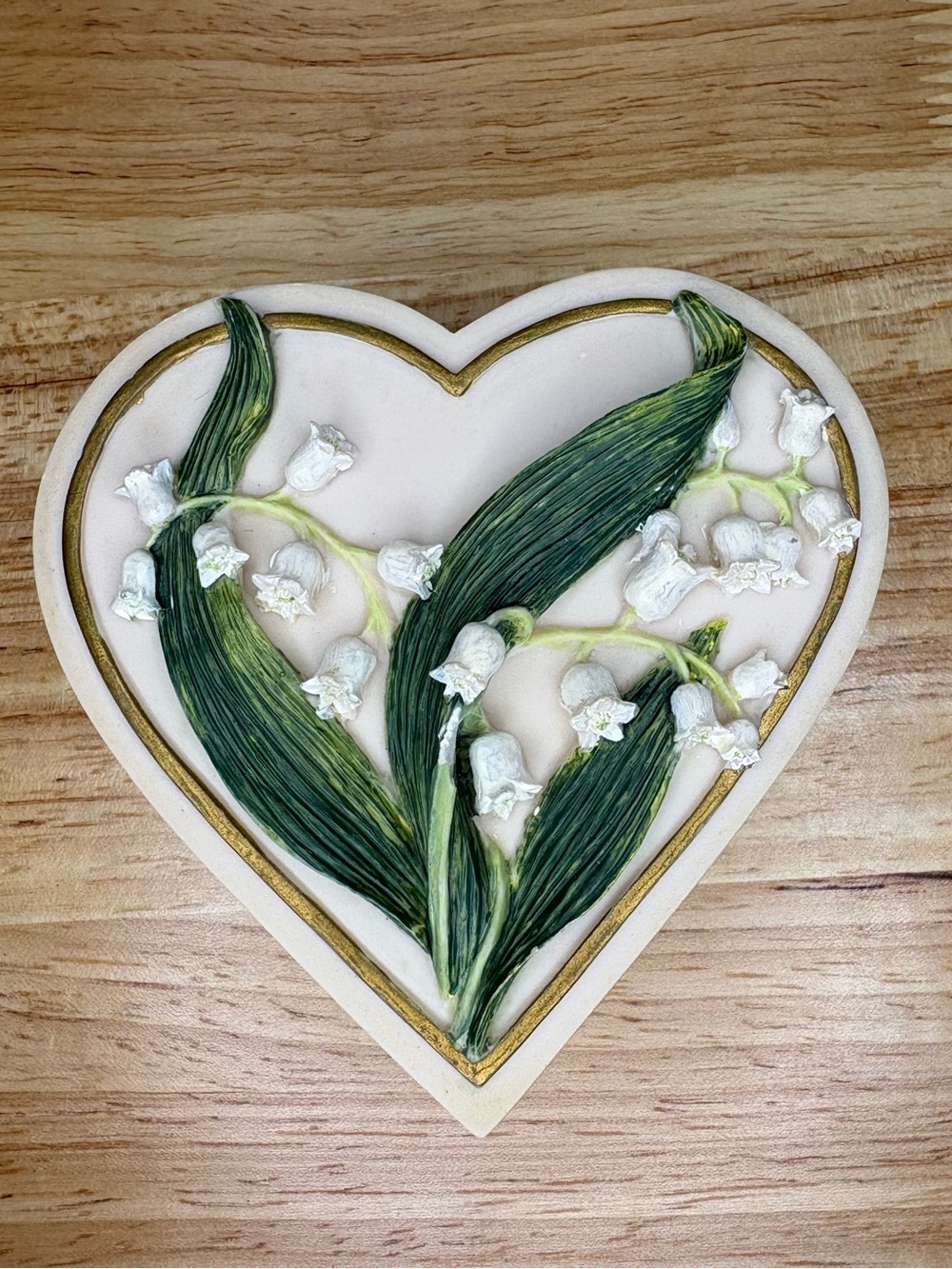 Vintage May Lily of the Valley Heart
Jewelry Box (2000)
